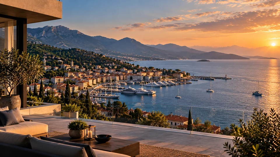 International coastal city and marina